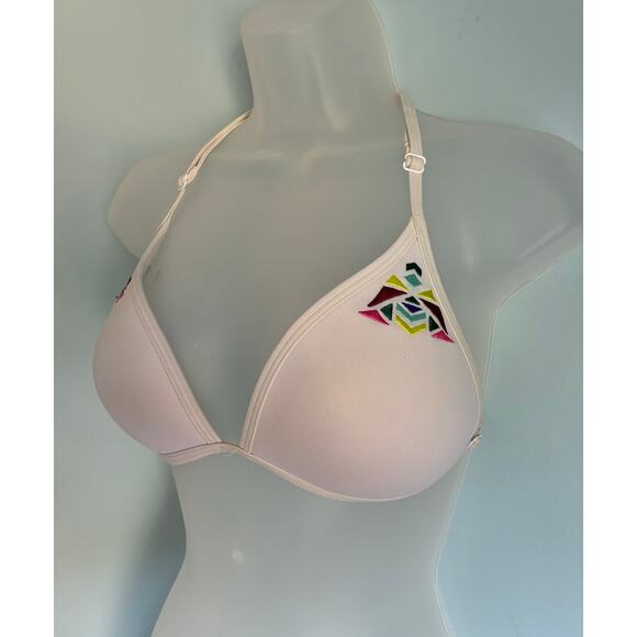 PINK Swim Top White Medium (A-C) - Picture 2 of 8